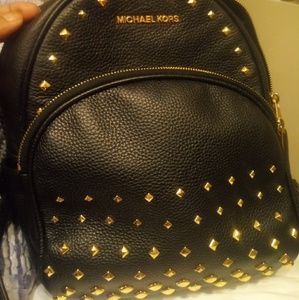 Authentic micheal kors studded backpack